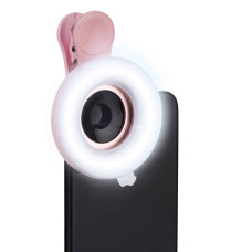 Macro Lens with LED Light PLATINUM pink
