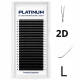 Fertige Wimpernbüschel 2D Schwarz U-Shape Curl L 0.07 7–13 mm PLATINUM