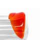 Płaskie silikonowe wałeczki do liftingu rzęs Orange PLATINUM