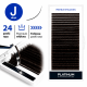 Wimpernverlängerung Dark Choco PLATINUM 24 Linien Schwung J 0.07 8-14mm NEW