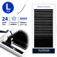 Wimpernverlängerung Schwarz PLATINUM 24 Linien Schwung L 0.085 10mm NEW