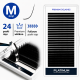 Wimpernverlängerung Schwarz PLATINUM 24 Linien Schwung M 0.085 8mm NEW