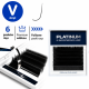 Wimpernverlängerung Schwarz PLATINUM 6 Linien Schwung V 0.07 15mm NEW small