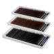 Eyelash Extensions Dark Choco PLATINUM 24 lines Сurl C 0.07 12mm NEW
