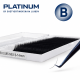 Eyelash Extensions Black PLATINUM 24 lines Сurl B 0.10 10mm NEW