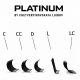 Rzęsy kępki do przedłużania 4D Czarne W-Shape Skręt CС 0.07 6-13 mm PLATINUM