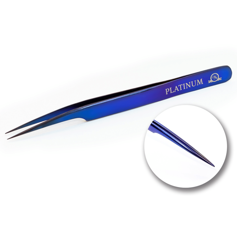 Pinzette für Wimpernseparation violett PLATINUM