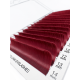 Rzęsy do Przedłużania Burgundy PLATINUM 20 Pasków Skręt С 0.07 6-14mm NEW