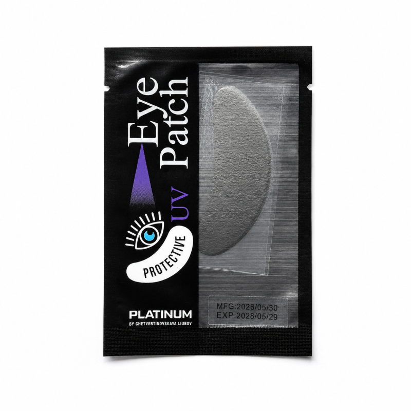 Biogel UV Eye Patches for Upper and Lower Eyelids for UV Eyelash Extensions 10 Sets PLATINUM