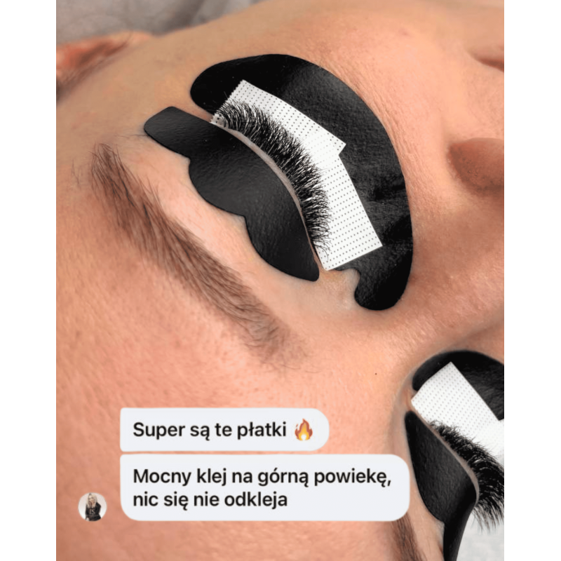 Biogel-Augenpads für die UV-Wimpernverlängerung für Ober- und Unterlid 10 Sets PLATINUM
