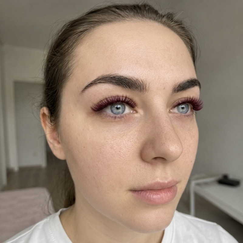 Rzęsy do Przedłużania Burgundy PLATINUM 20 Pasków Skręt С 0.07 6-14mm NEW